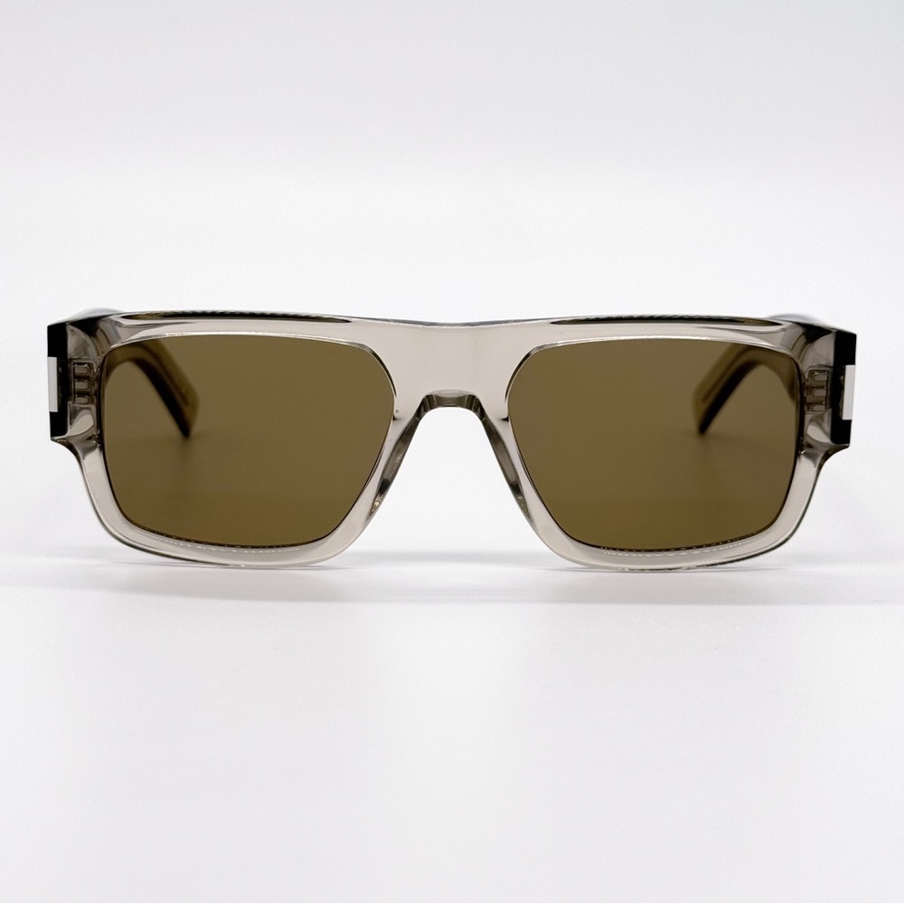 NEW SAINT LAURENT SL659 004 BEIGE BROWN UNISEX SUNGLASSES SAINT LAURENT SL 659 - Picture 3 of 10